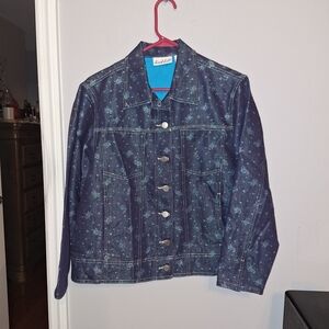 Birch Hill Lightweight Vintage Floral Denim Jean Jacket